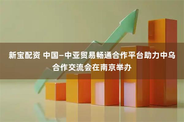 新宝配资 中国—中亚贸易畅通合作平台助力中乌合作交流会在南京举办